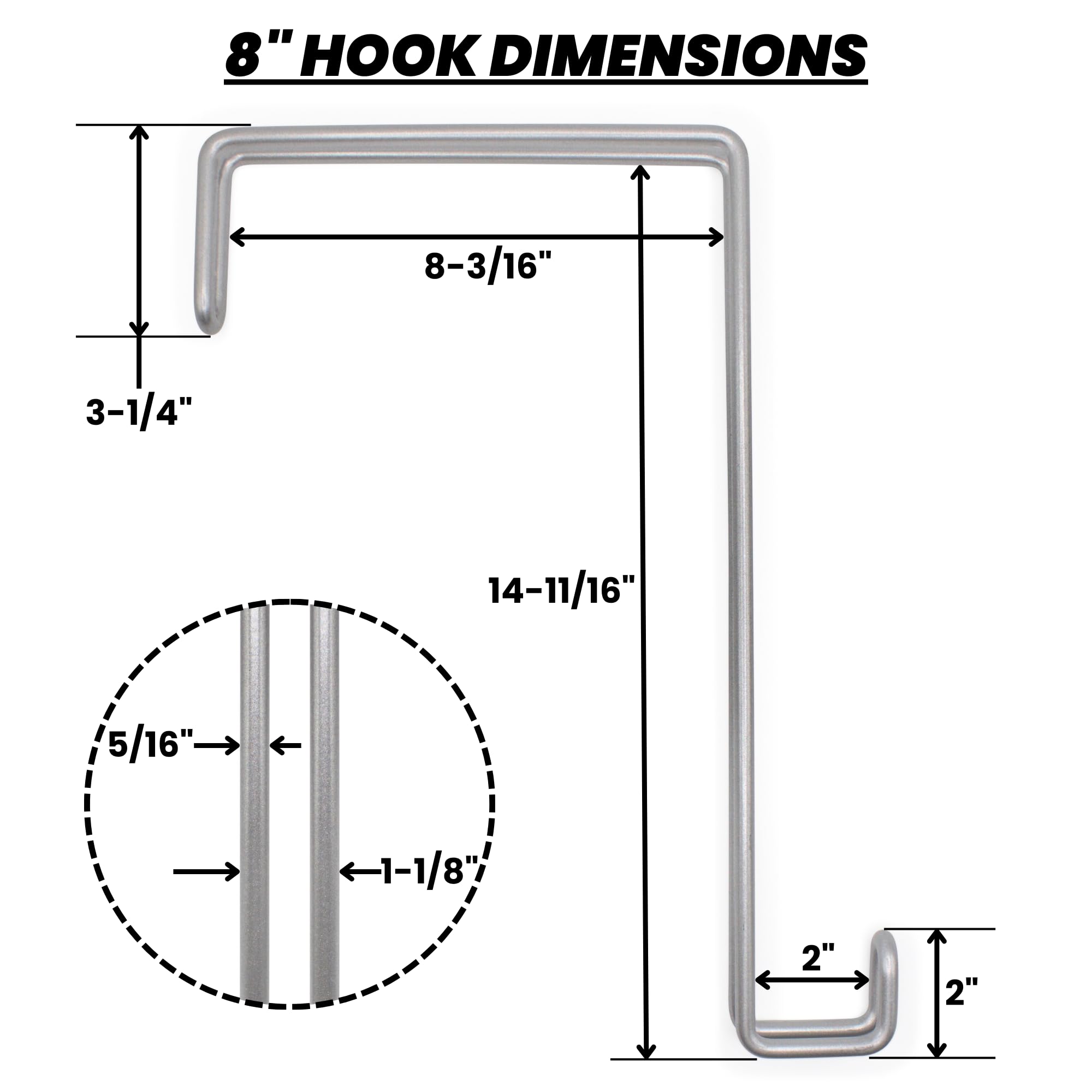Hank's Hooks powder-coated finish detail resisting rust and weather