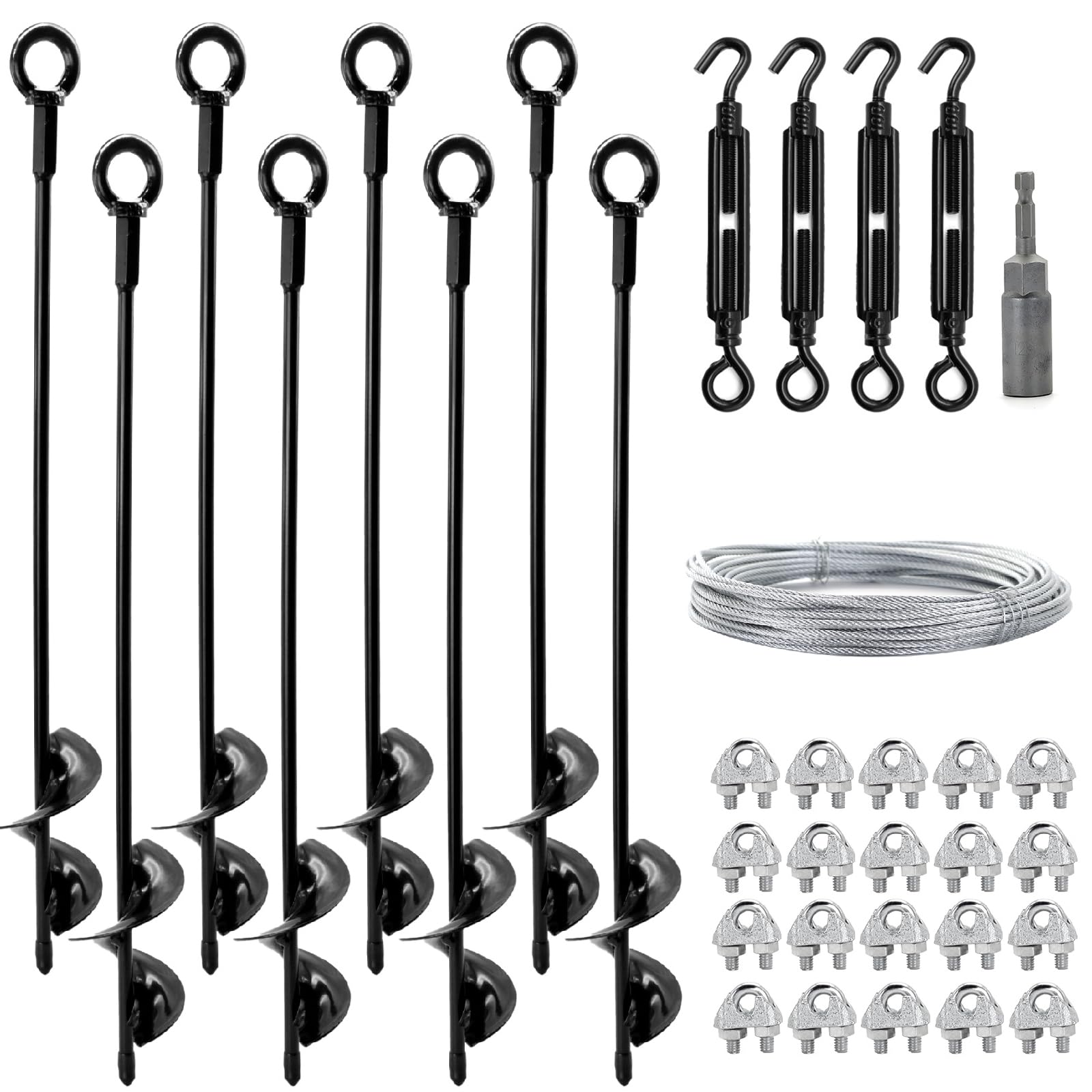 hannger front packaging showing full anchor kit for easy identification and quick setup