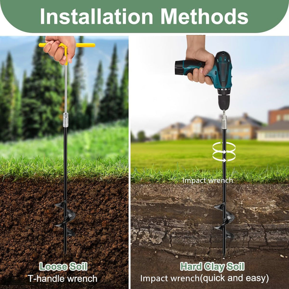 hannger stake driven in soil supporting a young tree for stability