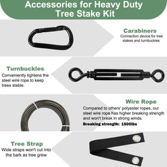 hannger strap and turnbuckle connected demonstrating adjustable tension