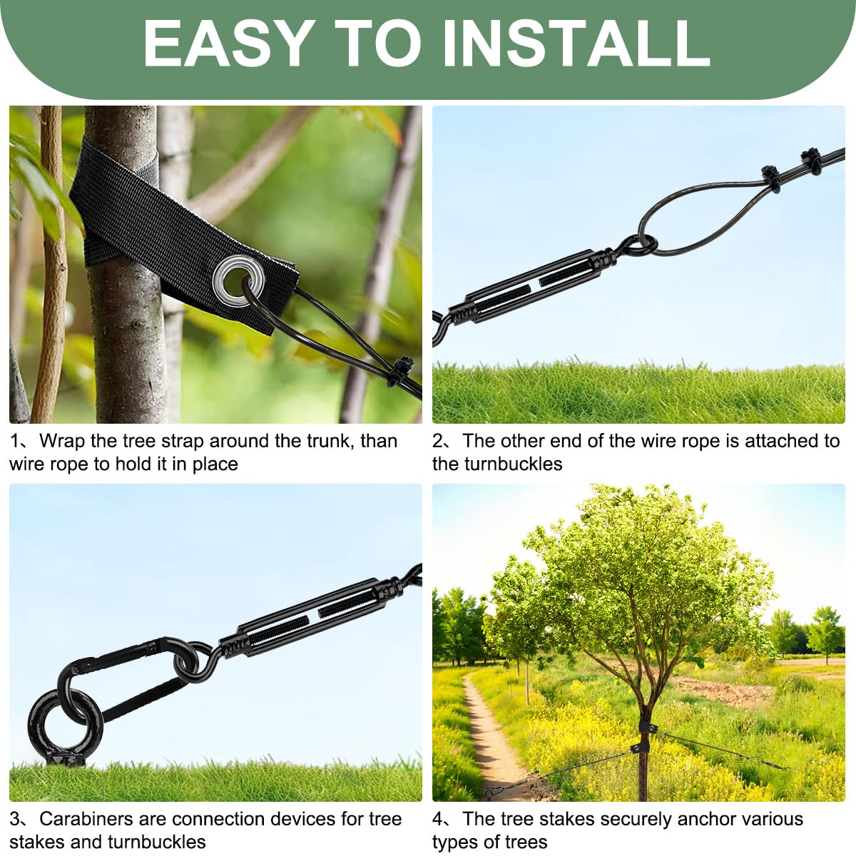 hannger wrenches, clamps and carabiners laid out for fast installation