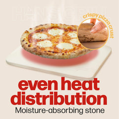 Hans Grill close-up of cordierite texture highlighting heat retention and even bake