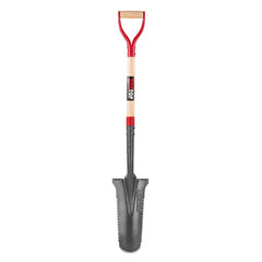 HANTOP full-length spade showing blade and oak handle for durable reach