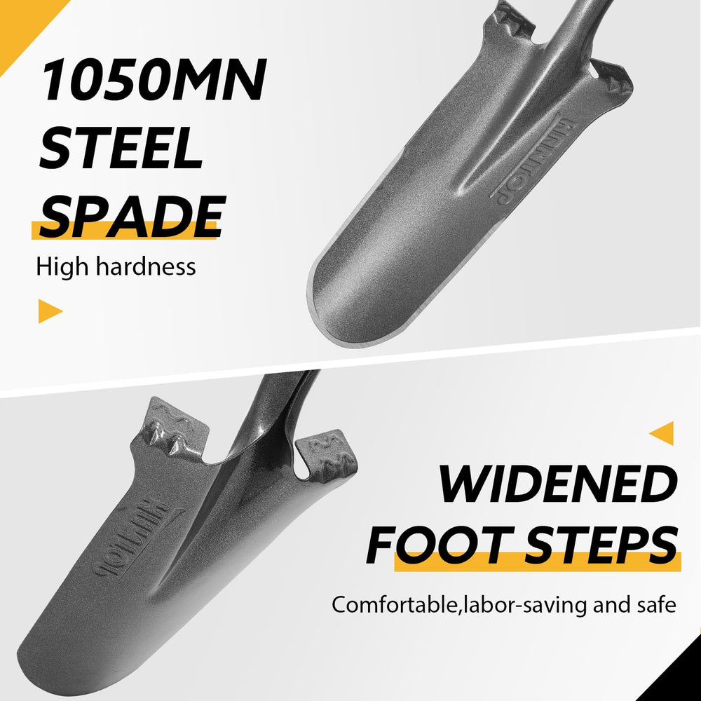 HANTOP fiberglass handle detail highlighting comfortable grip and durable shaft