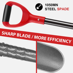 HANTOP spade in garden use digging a narrow trench for precise results
