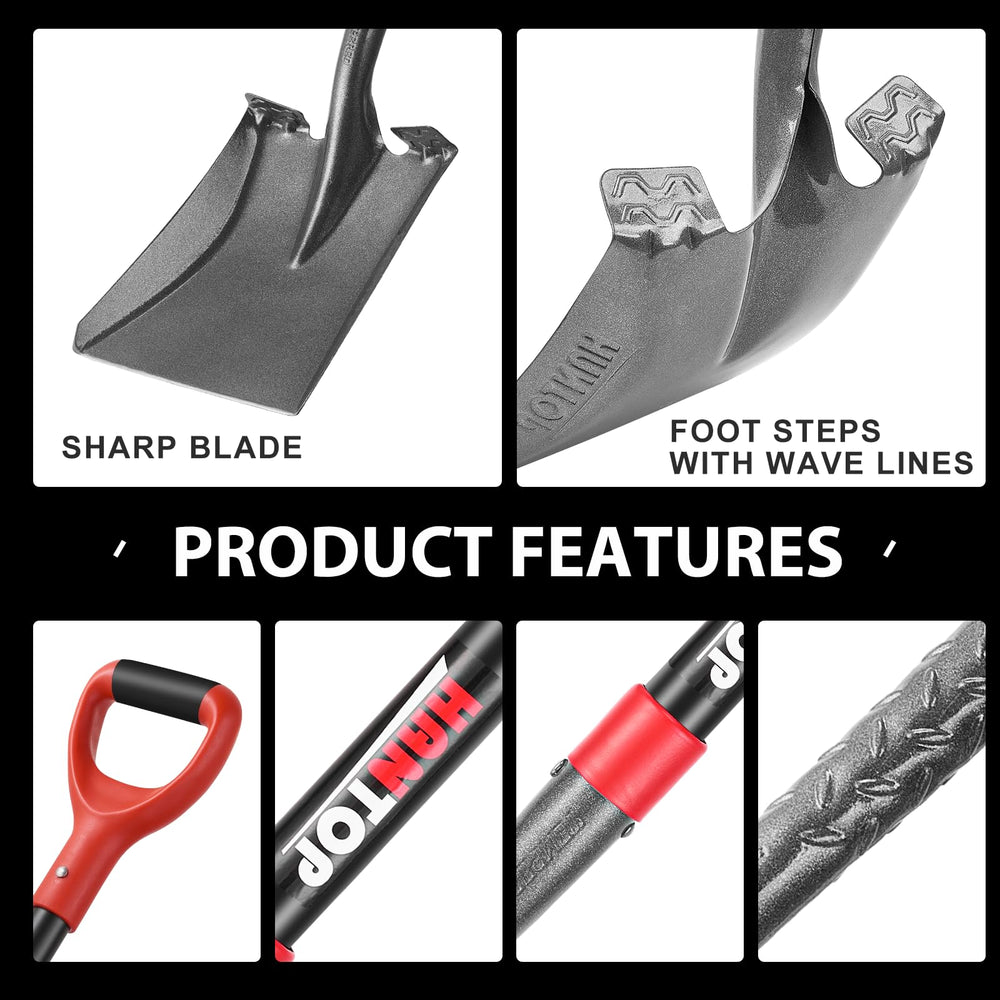 HANTOP widened footsteps on blade sides for secure foot placement and stronger leverage
