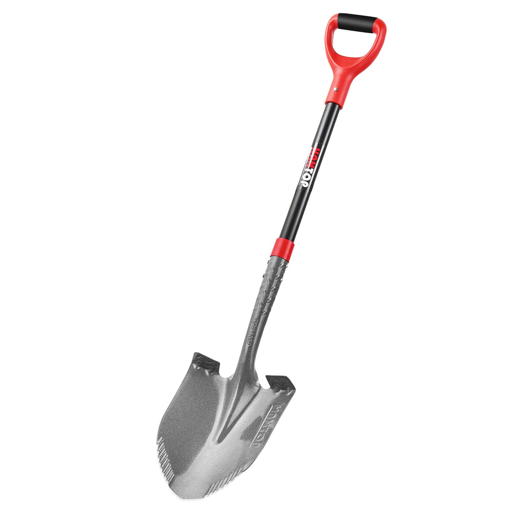 HANTOP front view of shovel showing full blade and shaft, durable digging performance