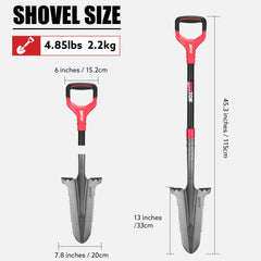HANTOP fiberglass handle and non-slip grip for comfortable control