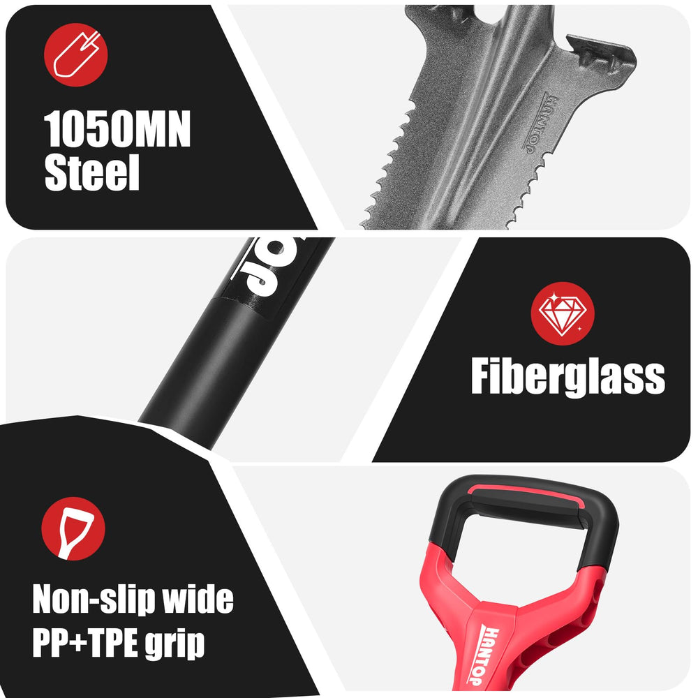 HANTOP length comparison with hardhat showing 45.3-inch reach