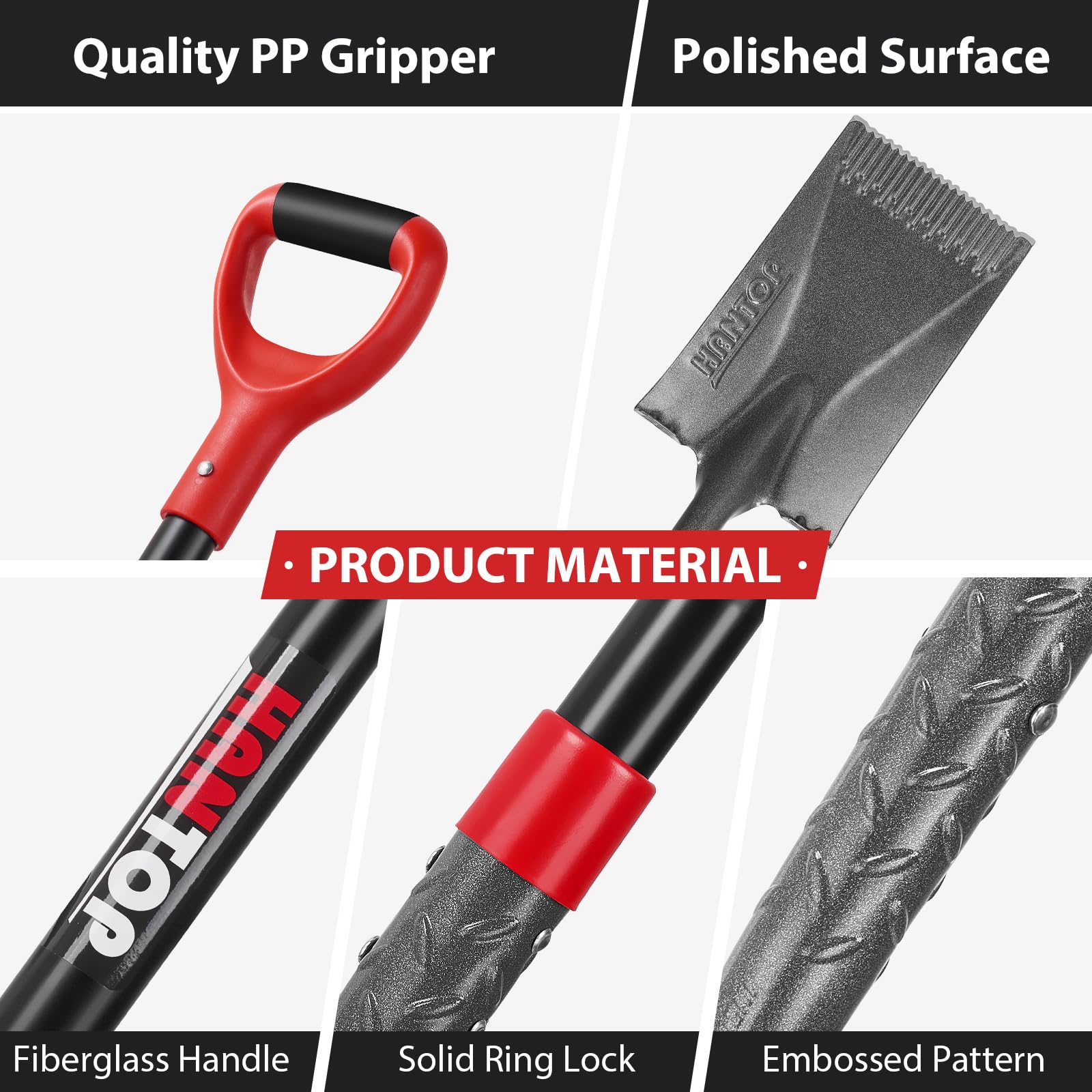 HANTOP widened footstep platform delivering stable force when digging