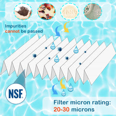 HANXER close-up of outer filter pleats showing large-area filtration performance
