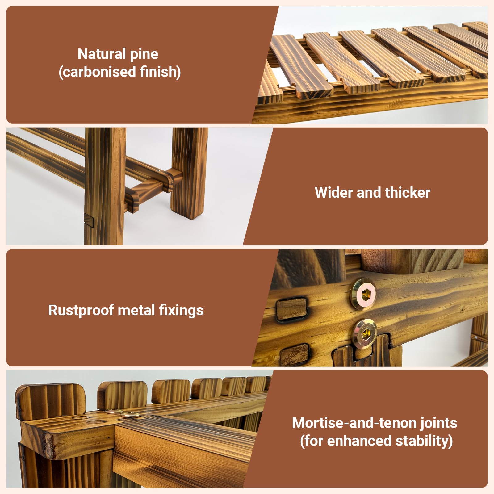 HAOIOKSC rust-proof hardware closeup showing corrosion-resistant fittings benefit