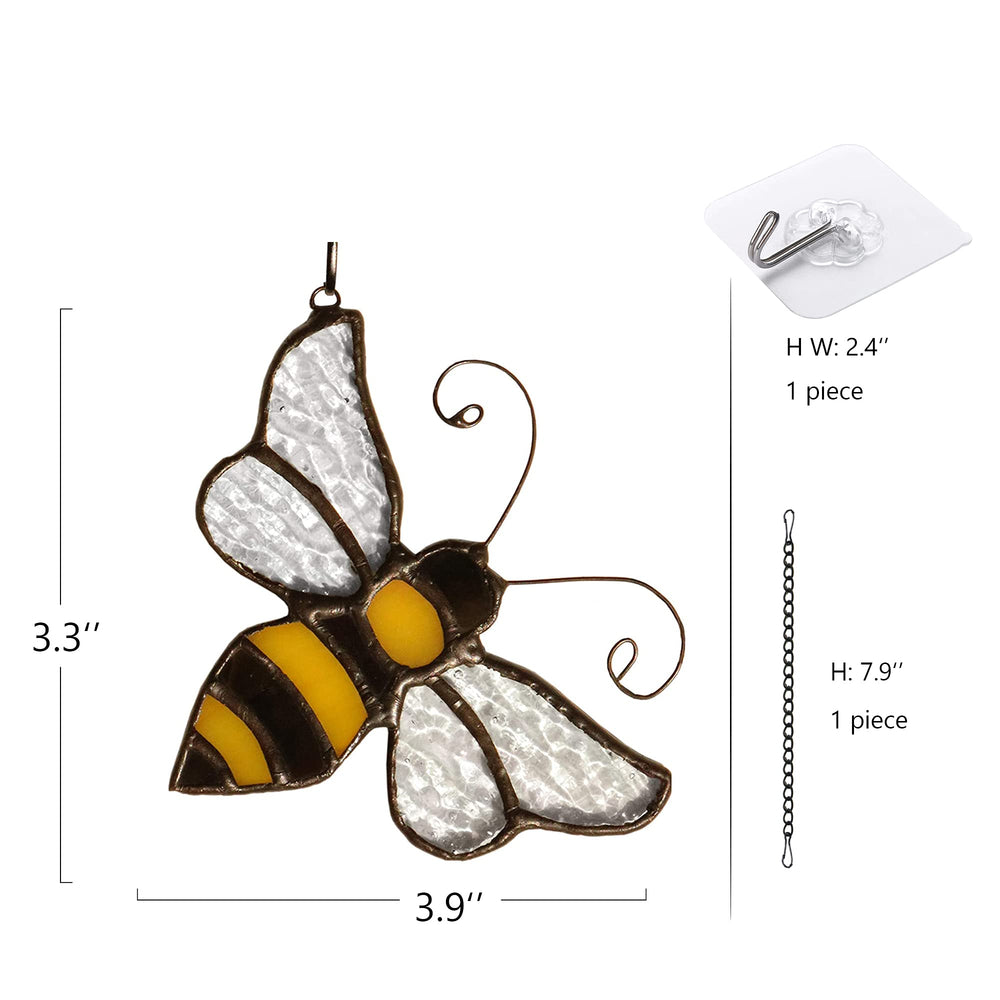 HAOSUM bee side profile emphasizing layered glass depth and detail