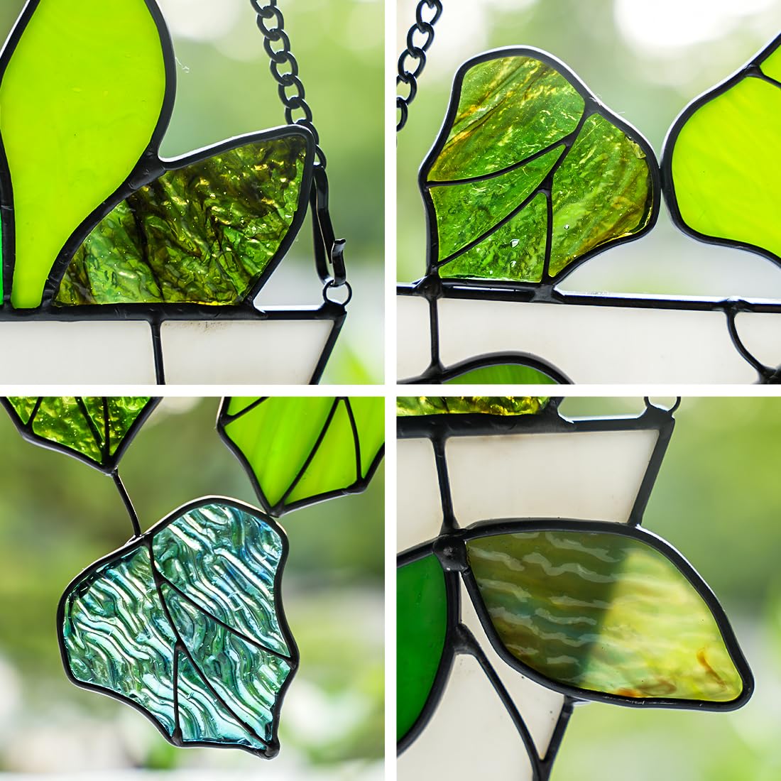 HAOSUM suncatcher hanging in window casting colorful light and uplifting mood
