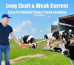 Haovegfloer fully extended shaft demonstrating reach for safer livestock handling