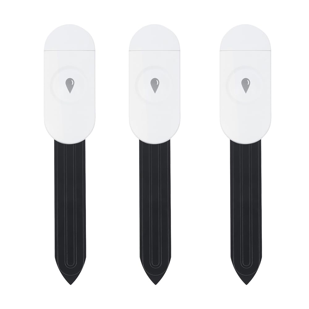 Haozee front view of 3-pack probes showing compact design and smart gardening benefit