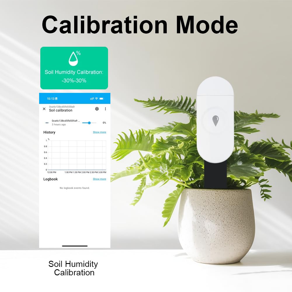 Haozee probe beside a smart watering timer showing automated irrigation integration