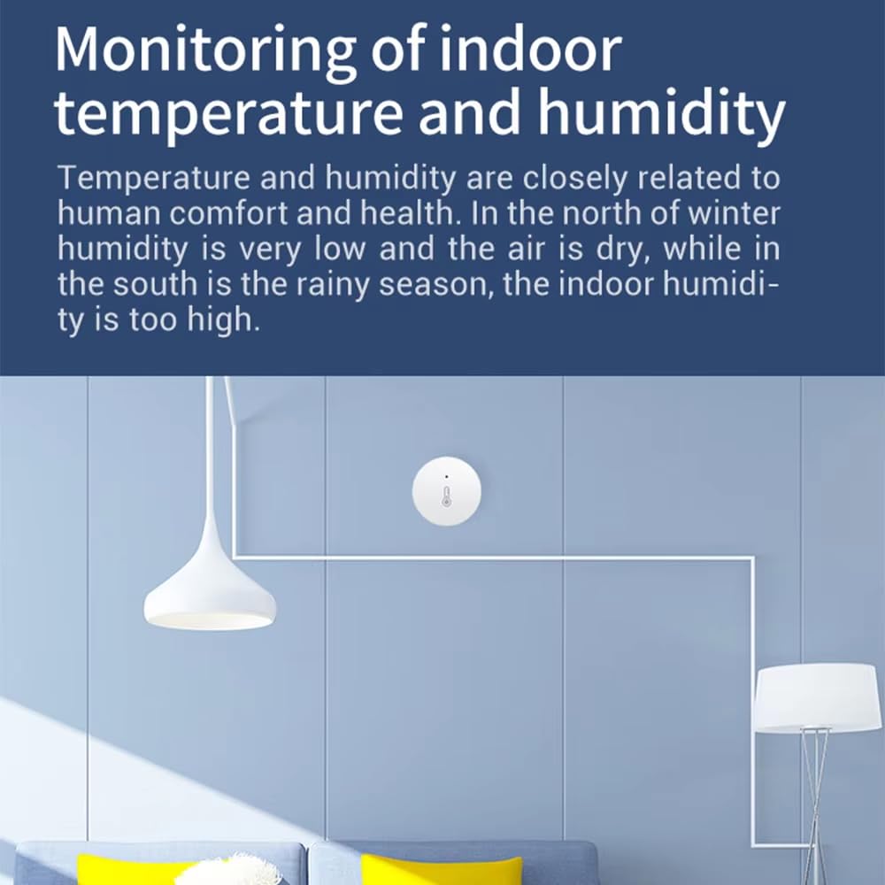 Haozee wall-mounted sensor demonstrating discreet monitoring and space saving
