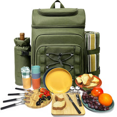 Hap Tim backpack front view showing pockets and comfortable straps