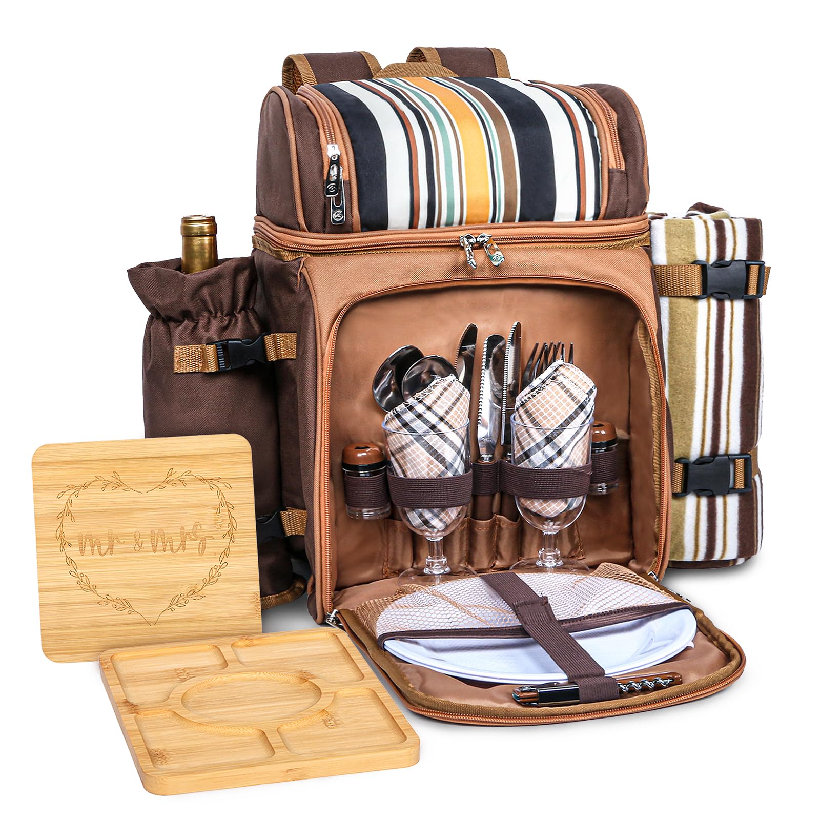 Hap Tim backpack front view showing organized storage and durable fabric for easy transport