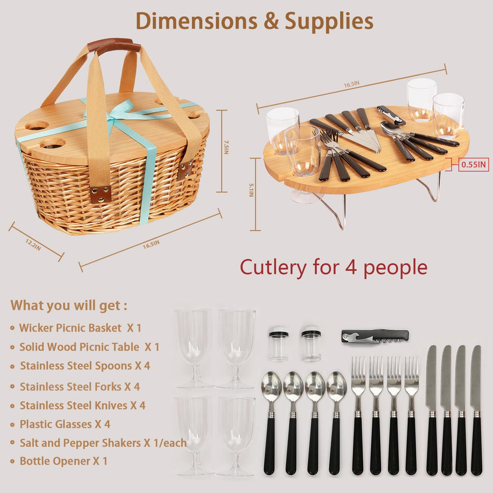 Hap Tim picnic basket in use lakeside creating an inviting outdoor dining setup
