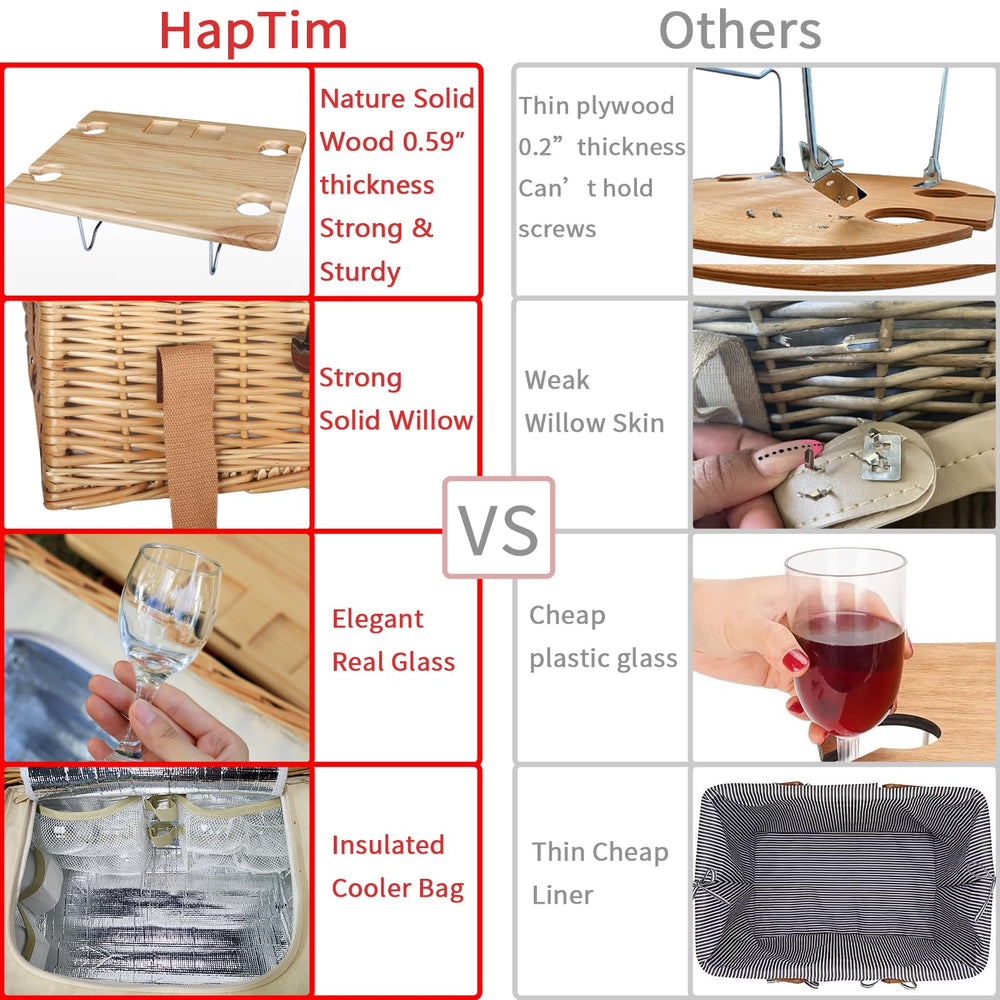 Hap Tim blanket and basket in use at a park highlighting comfort and style