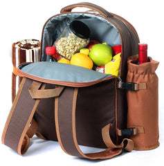 Hap Tim detachable bottle holder attached to bag securing wine and keeping drinks chilled