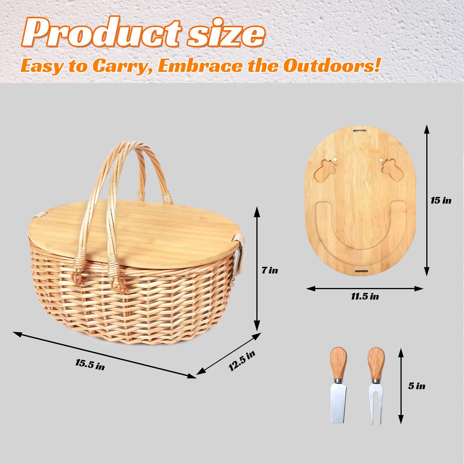 Hap Tim basket in use at a park set up for two offering effortless picnic convenience