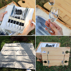 Hap Tim insulated cooler bag open displaying roomy, easy-clean lining