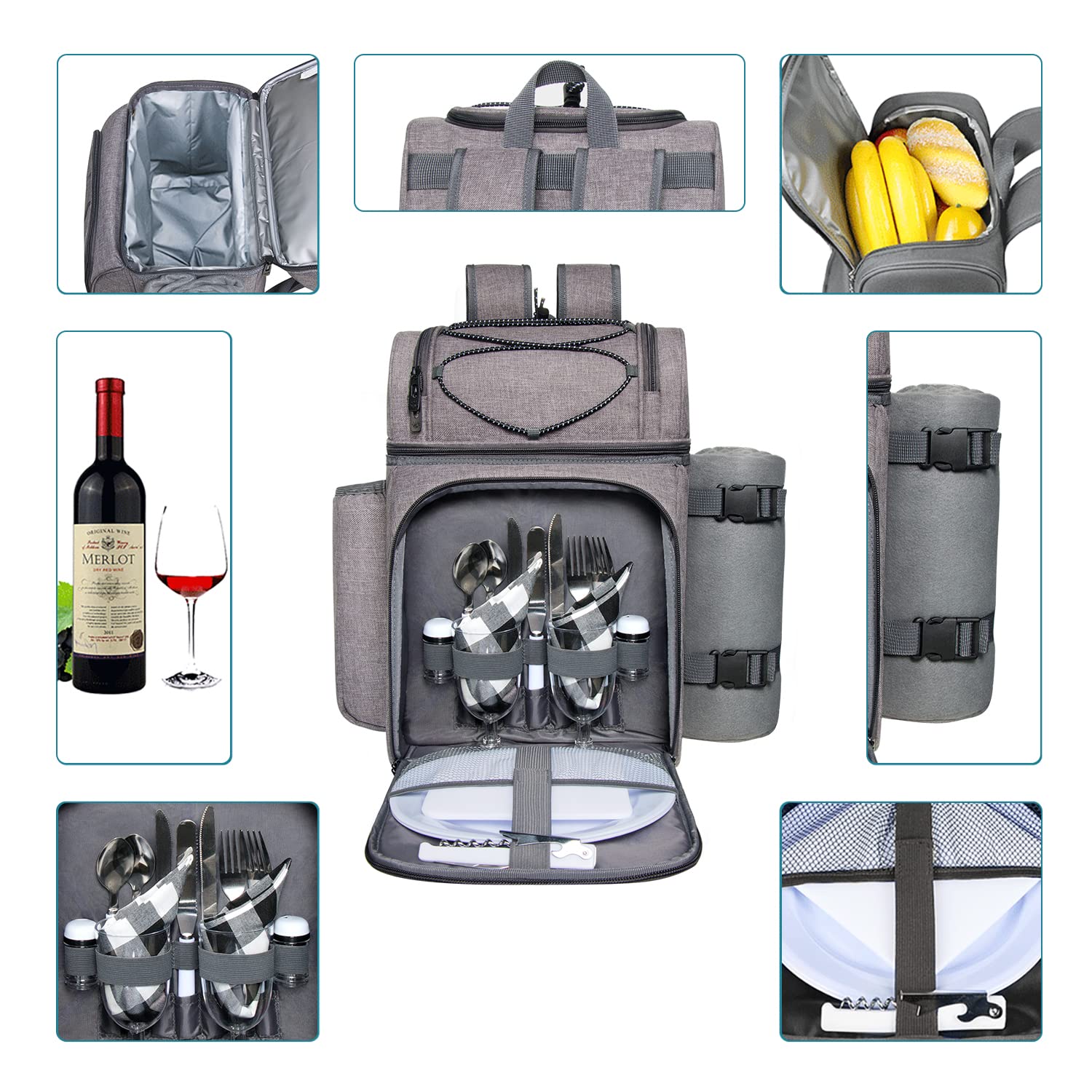 Hap Tim open view displaying three insulated cooler compartments for chilled storage
