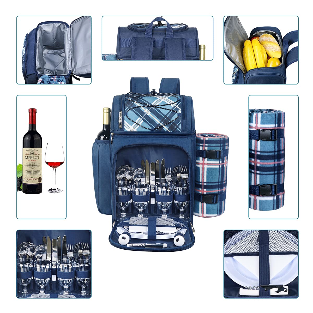 Hap Tim open main insulated compartment with drinks, keeps items chilled