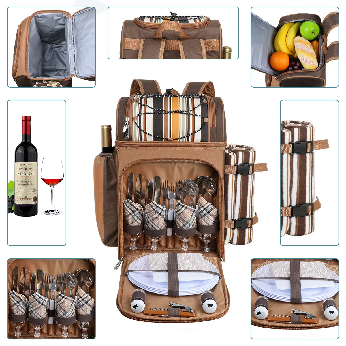 Hap Tim open main cooler compartment showing insulated storage and chilled drinks