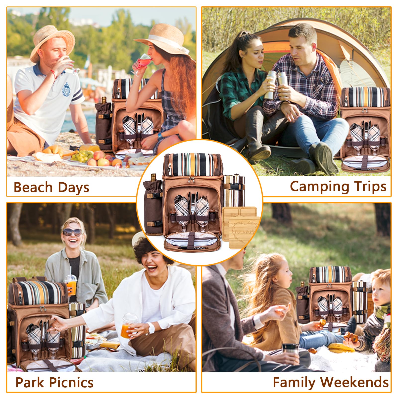 Hap Tim backpack size comparison next to a standard backpack showing compact, travel-friendly design