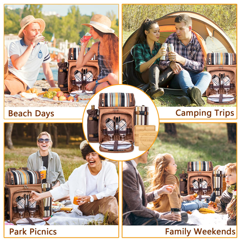 Hap Tim backpack size comparison next to a standard backpack showing compact, travel-friendly design