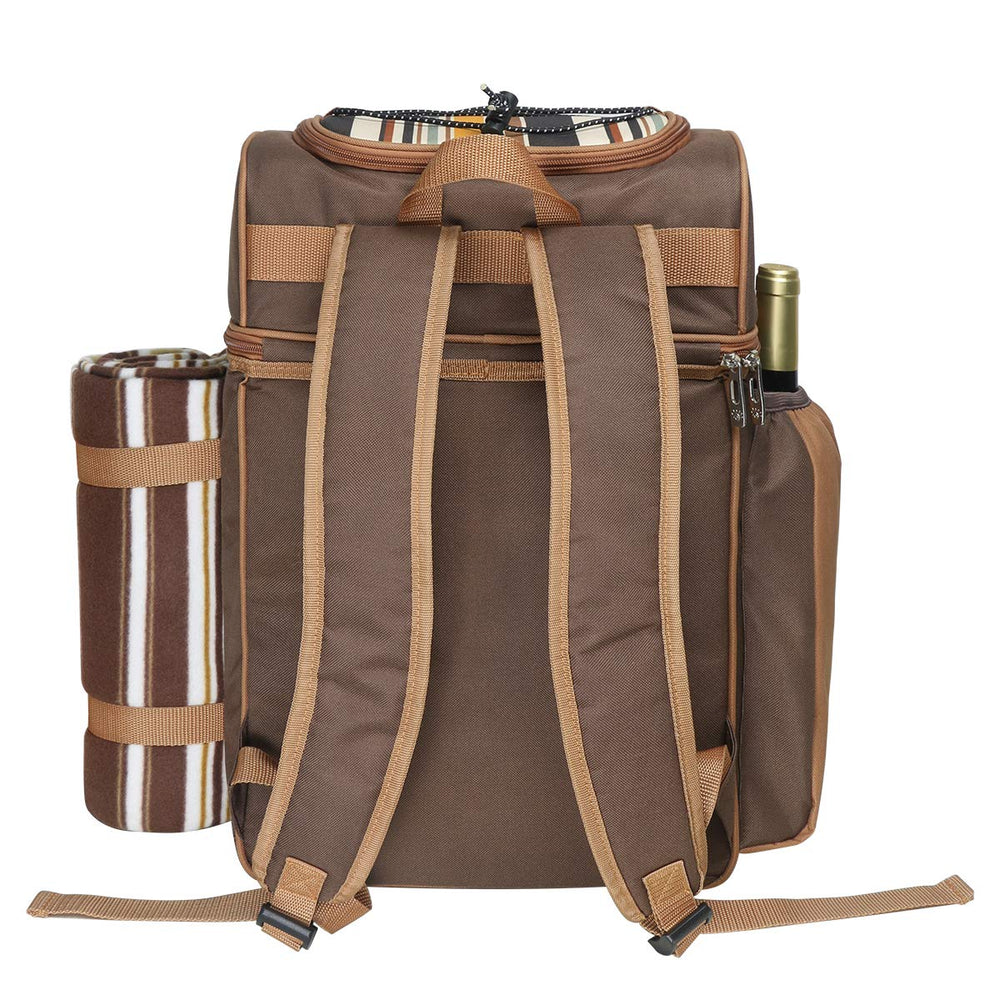 Hap Tim size comparison next to a standard backpack showing true scale and capacity