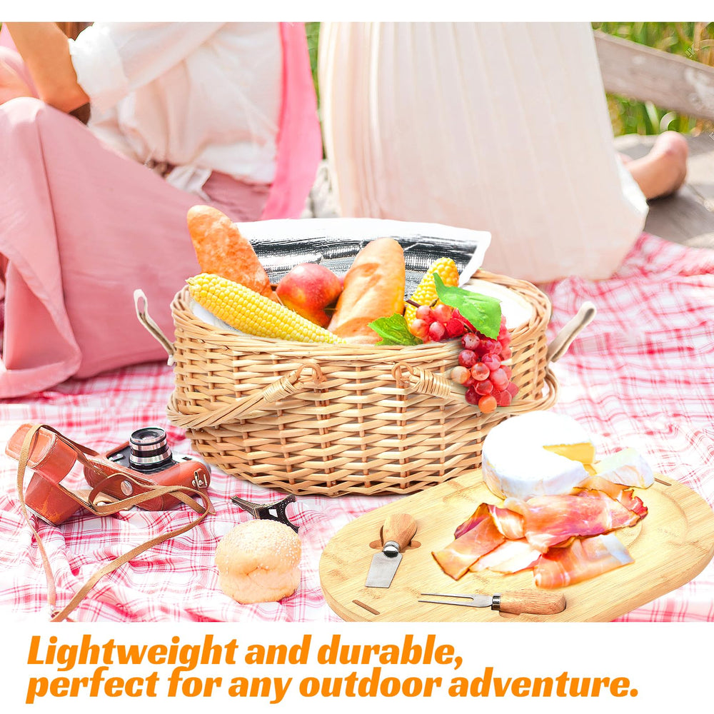 Hap Tim basket beside a wine bottle showing scale and travel-friendly size
