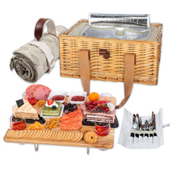 Hap Tim wicker basket front view showing craftsmanship and easy carrying