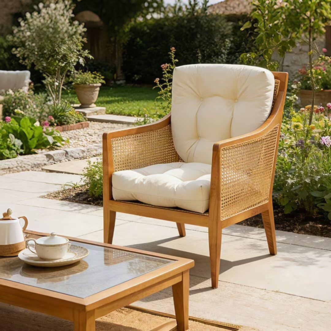 HAPACE lifestyle patio dining set showing cozy outdoor comfort