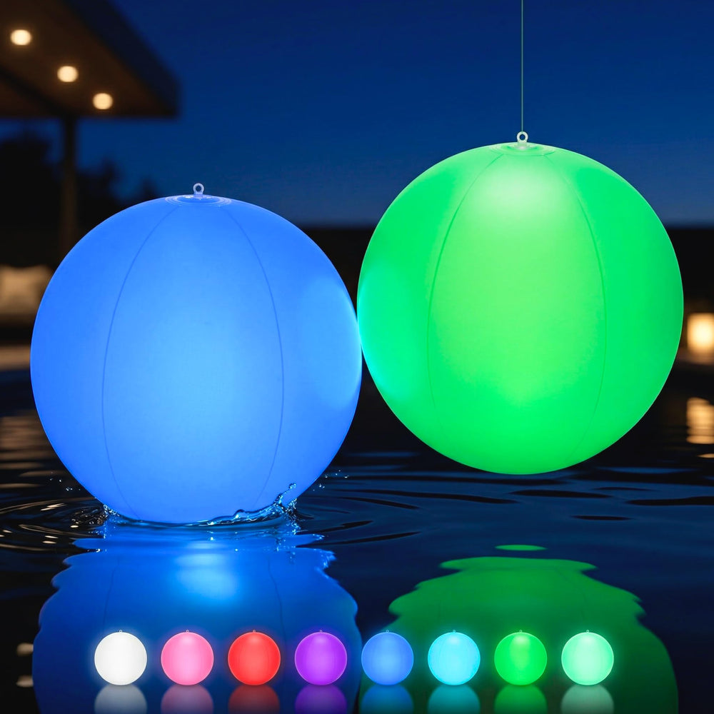 HAPIKAY front view inflated light ball showing glowing benefit