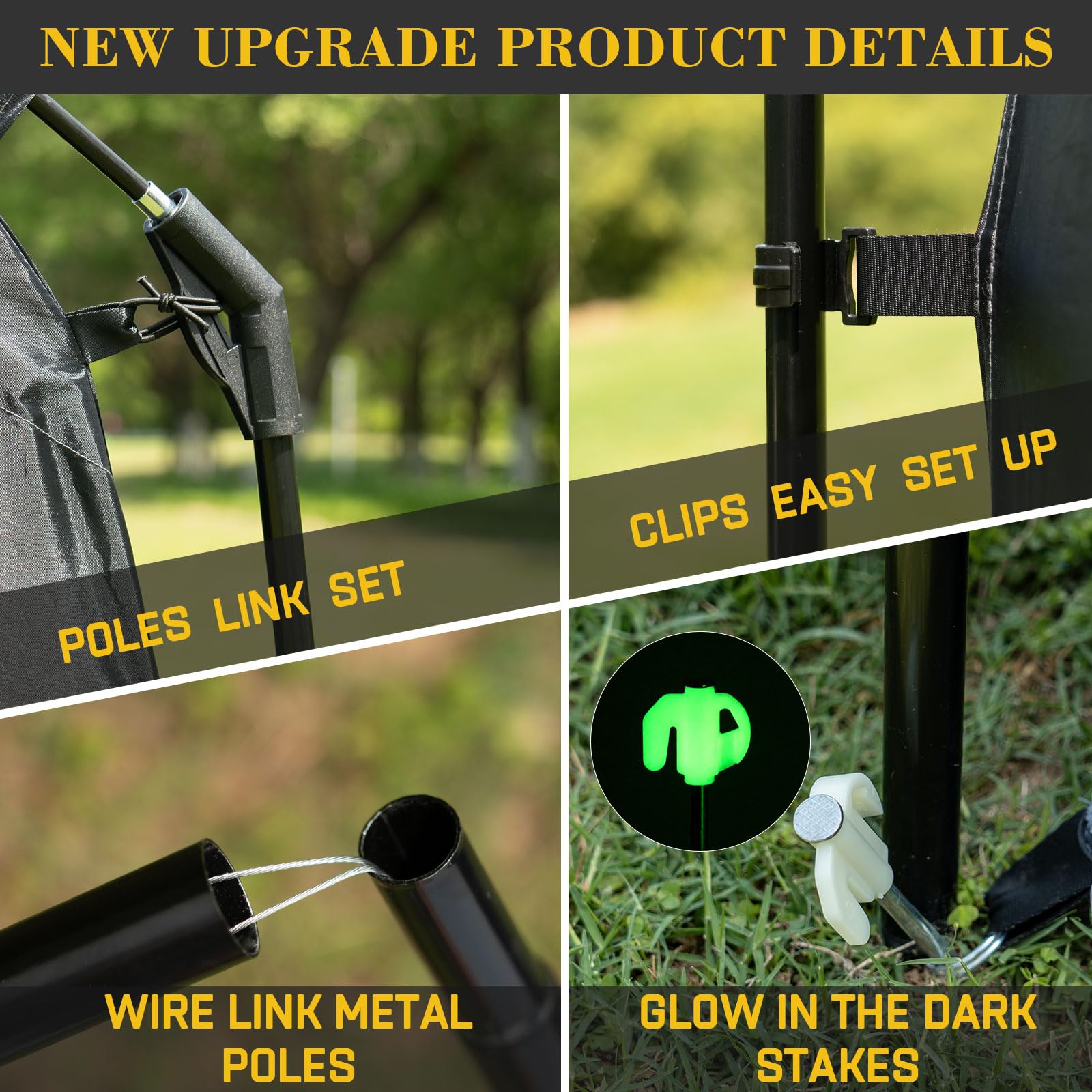 HAPPY TRAVEL backyard setup showing tent protecting equipment outdoors
