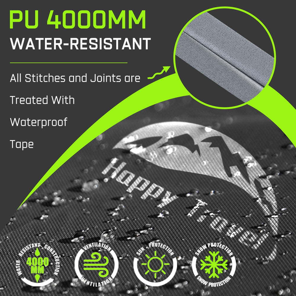 HAPPY TRAVEL detailed view of fiberglass poles and joints for stable wind resistance
