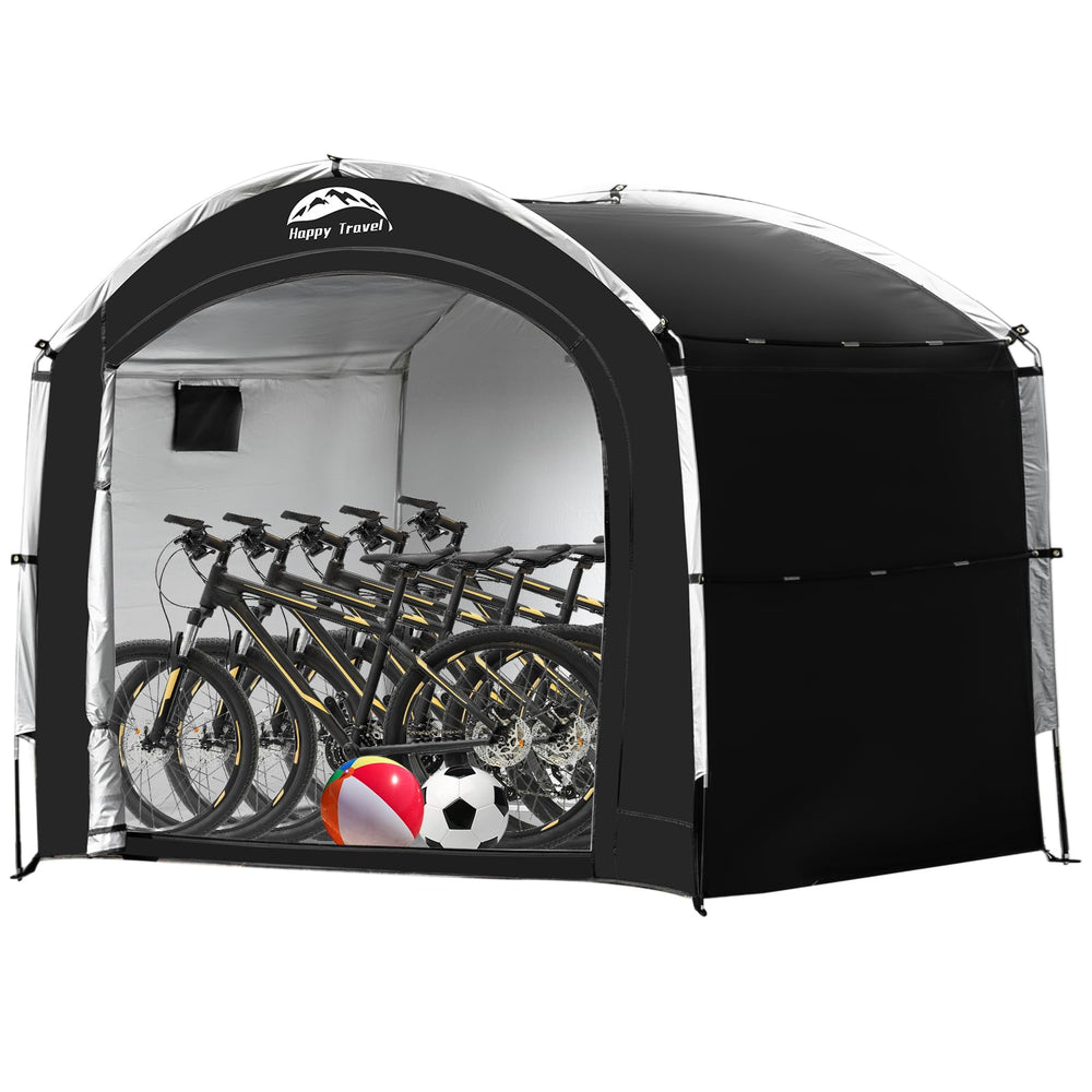 HAPPY TRAVEL front view with closed doors showing secure protection