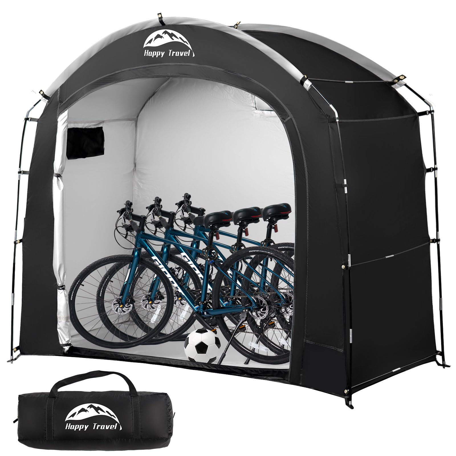 HAPPY TRAVEL front view showing full coverage and quick access benefit