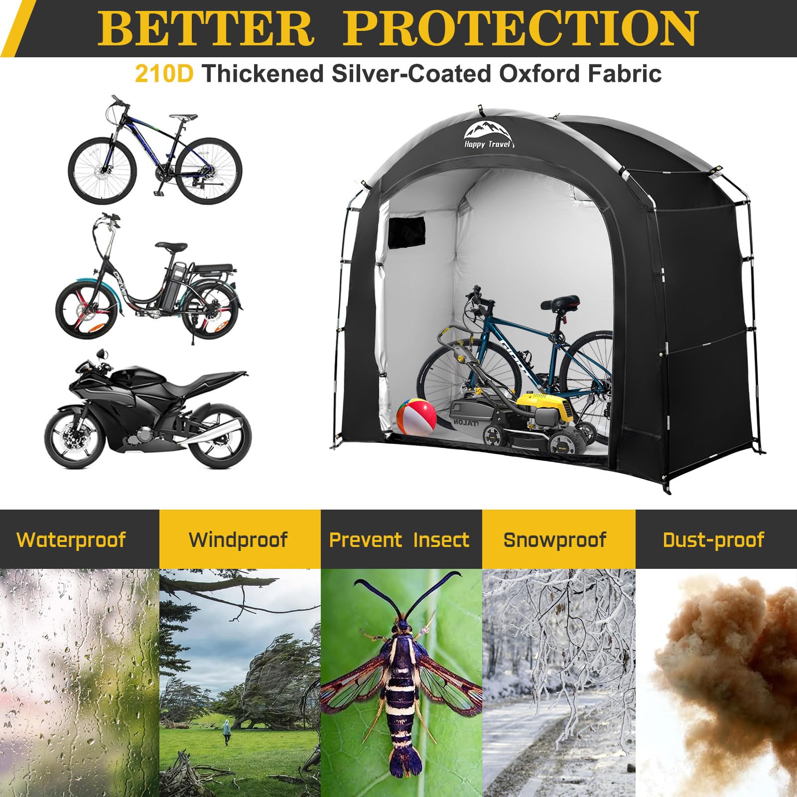 HAPPY TRAVEL interior with three bikes showing generous capacity benefit