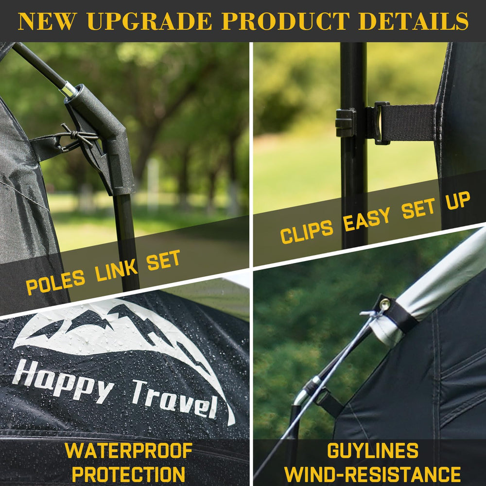 HAPPY TRAVEL motorcycle and tools stored safely inside shed
