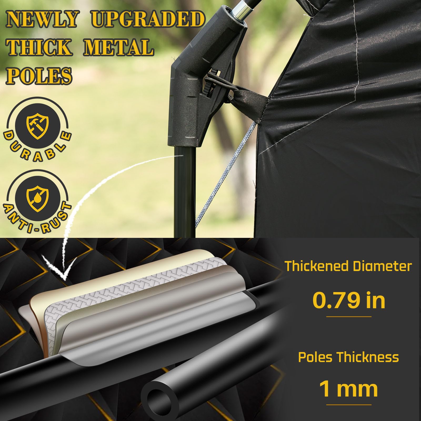 HAPPY TRAVEL folded tent in carry bag for compact transport convenience