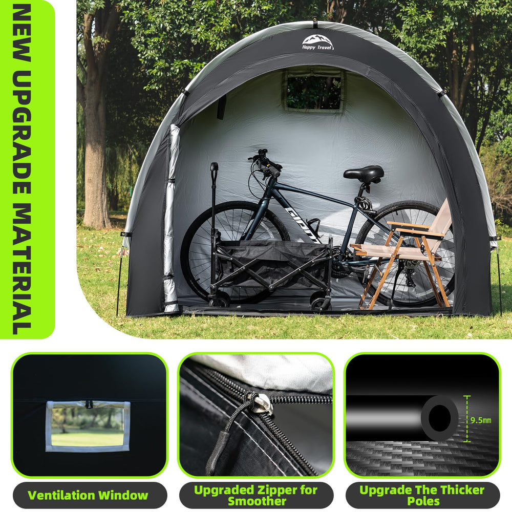 HAPPY TRAVEL packed in carry bag for easy transport and convenient storage