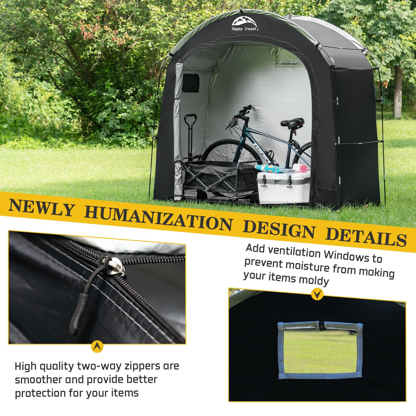 HAPPY TRAVEL packed in compact carry bag for convenient transport benefit
