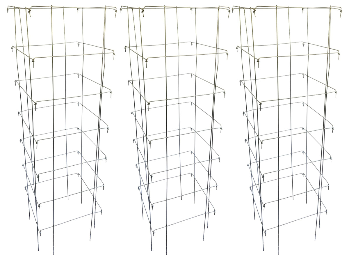Happy Trees front view heavy duty cage showing sturdy support benefit