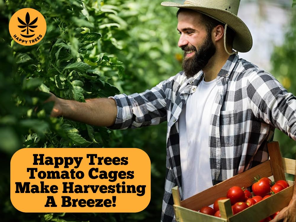 Happy Trees collapsed cages flat for compact storage and easy transport